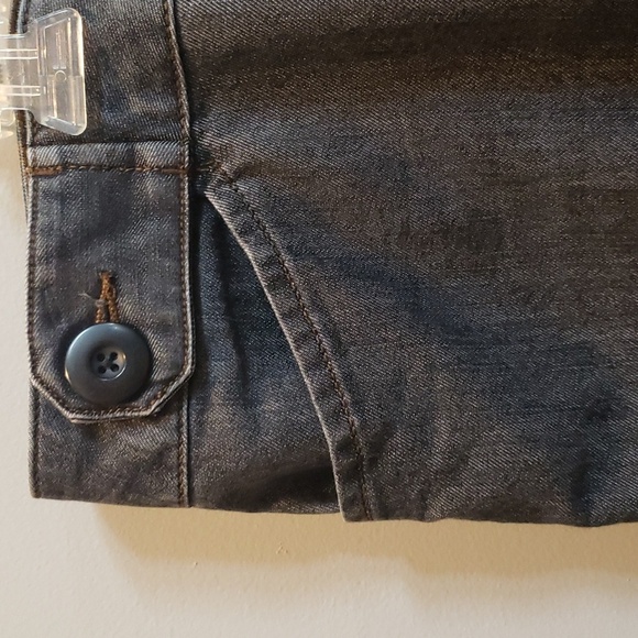 Axcess Stretch Favorite Fit Black Cuffed Crop Pant With Button Tab Detail, 10 - Picture 4 of 8